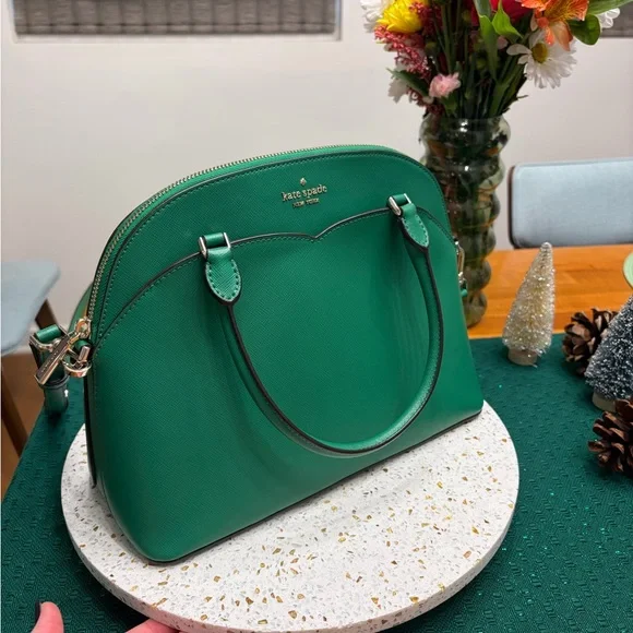 Kate Spade Payton Medium Dome Satchel in Kelly Green - Picture 3 of 13